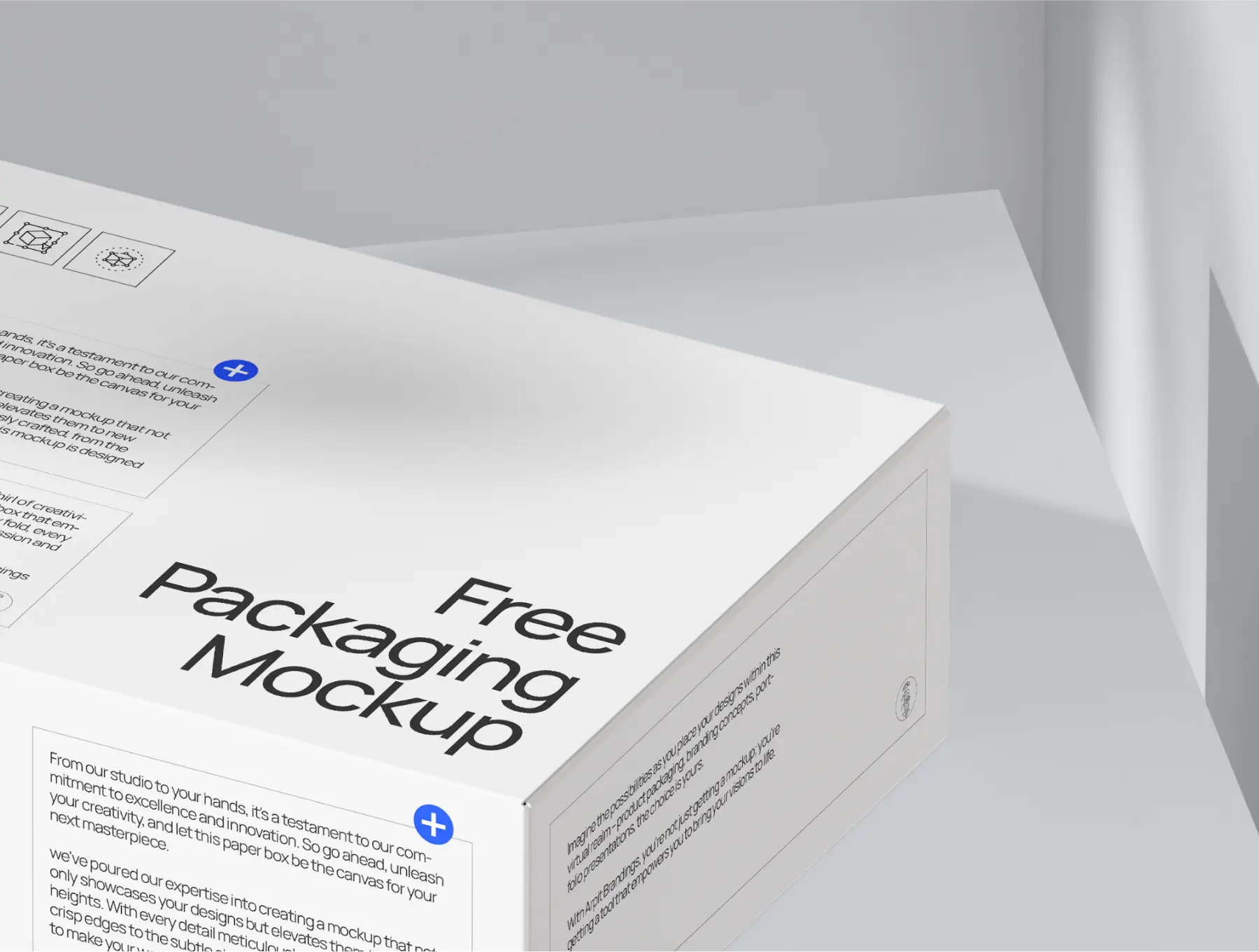 free paper box packaging mockup - by arpit brandings