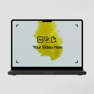 animated loop macbook video mockup - by arpit brandings