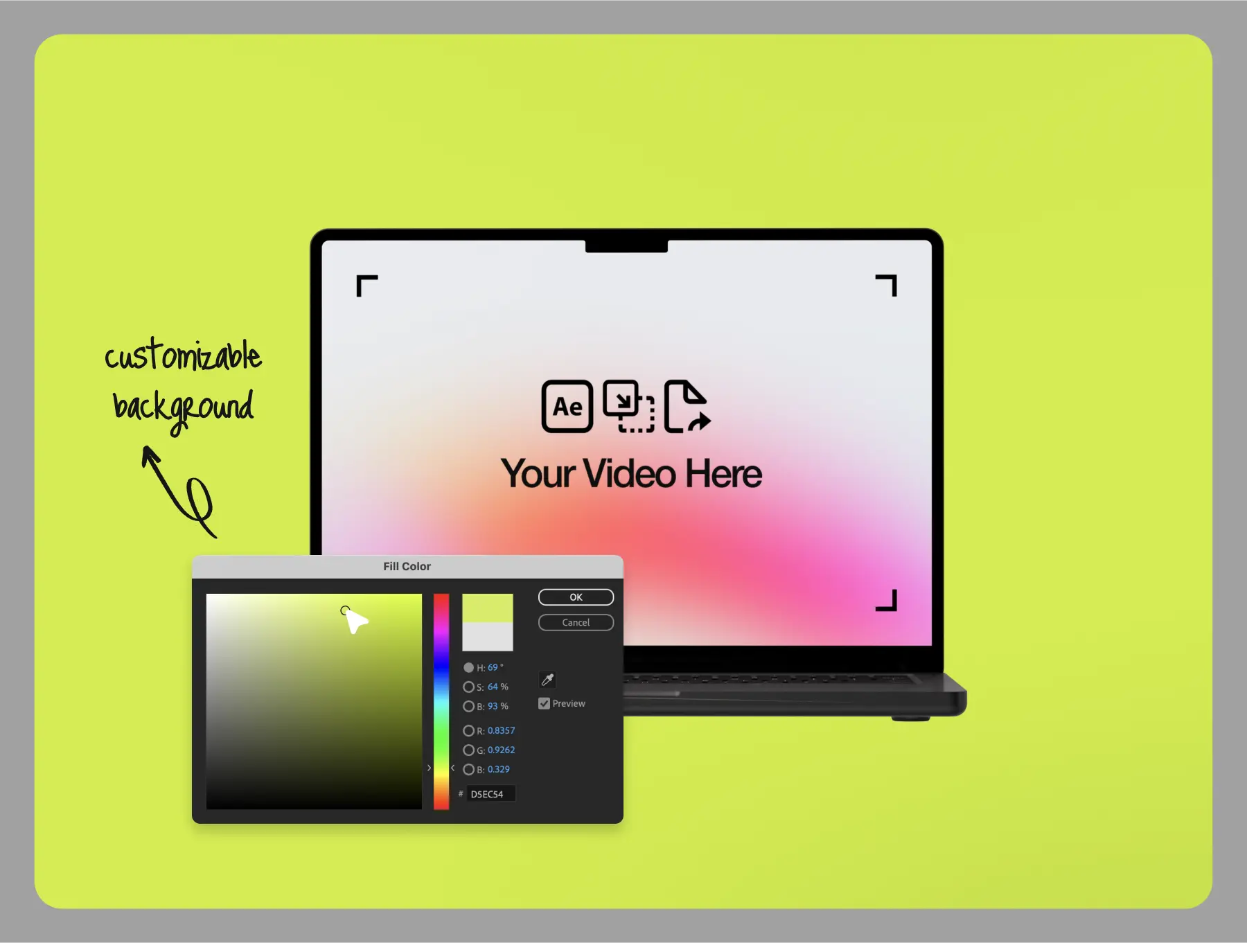 animated loop macbook video mockup - by arpit brandings