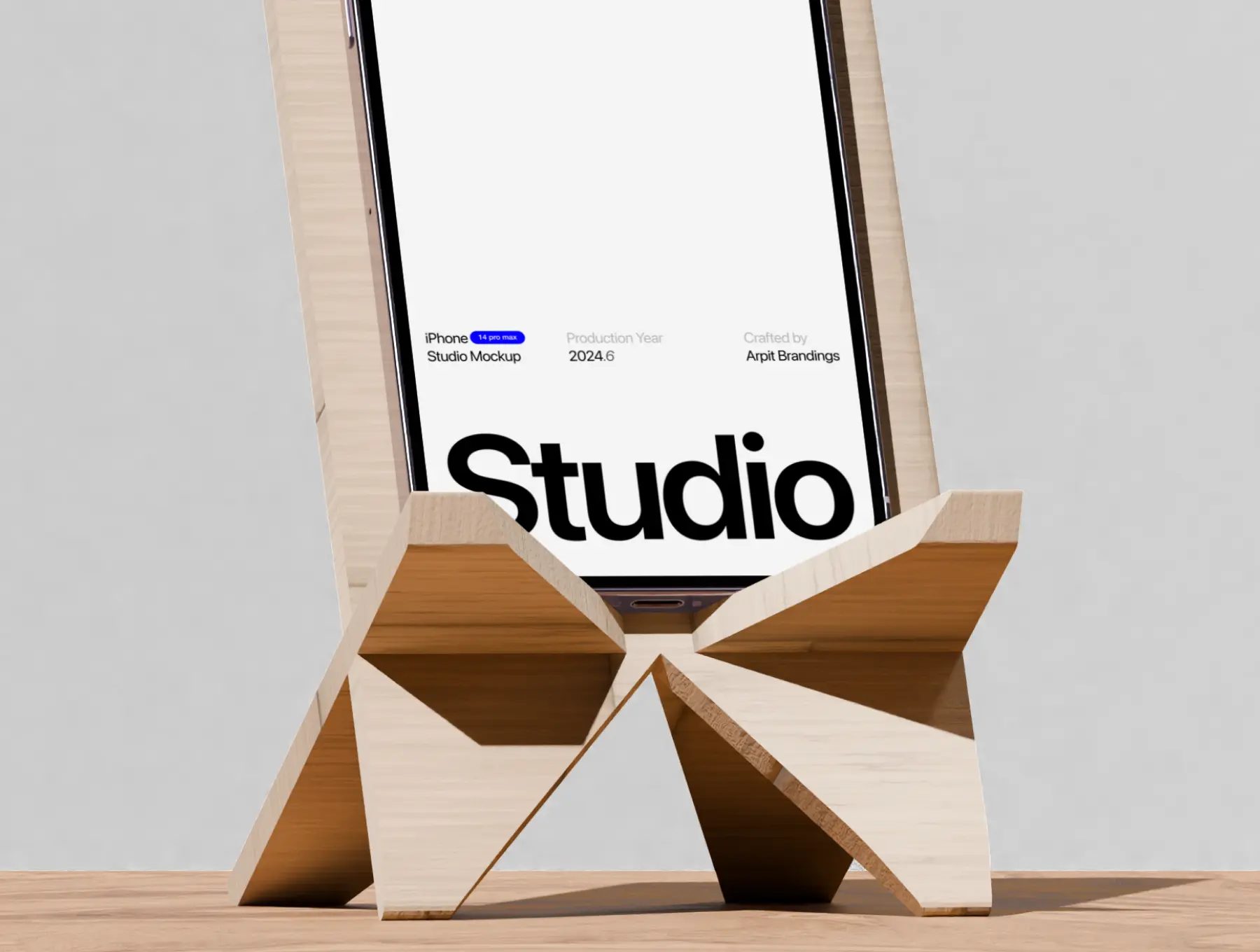 Animated iPhone Studio Mockup by arpit brandings studios