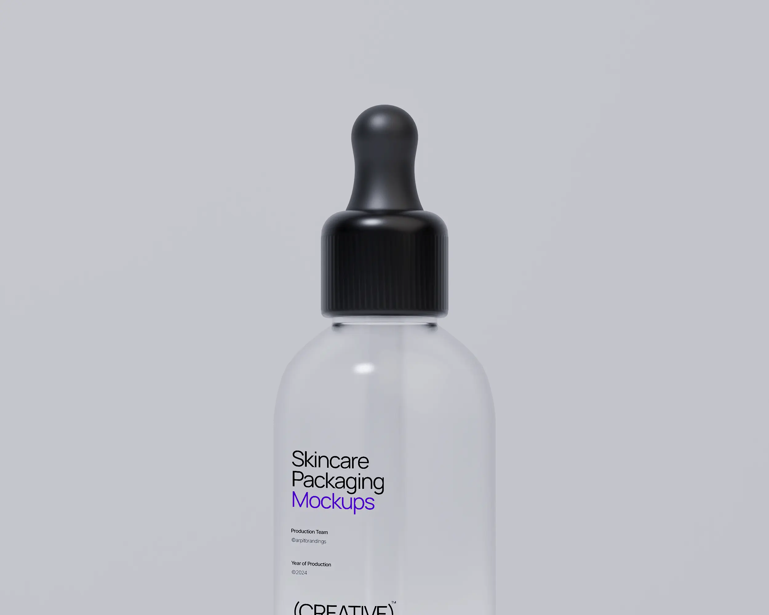 free dropper bottle mockup - Skin care packaging mockups by arpit brandings studios