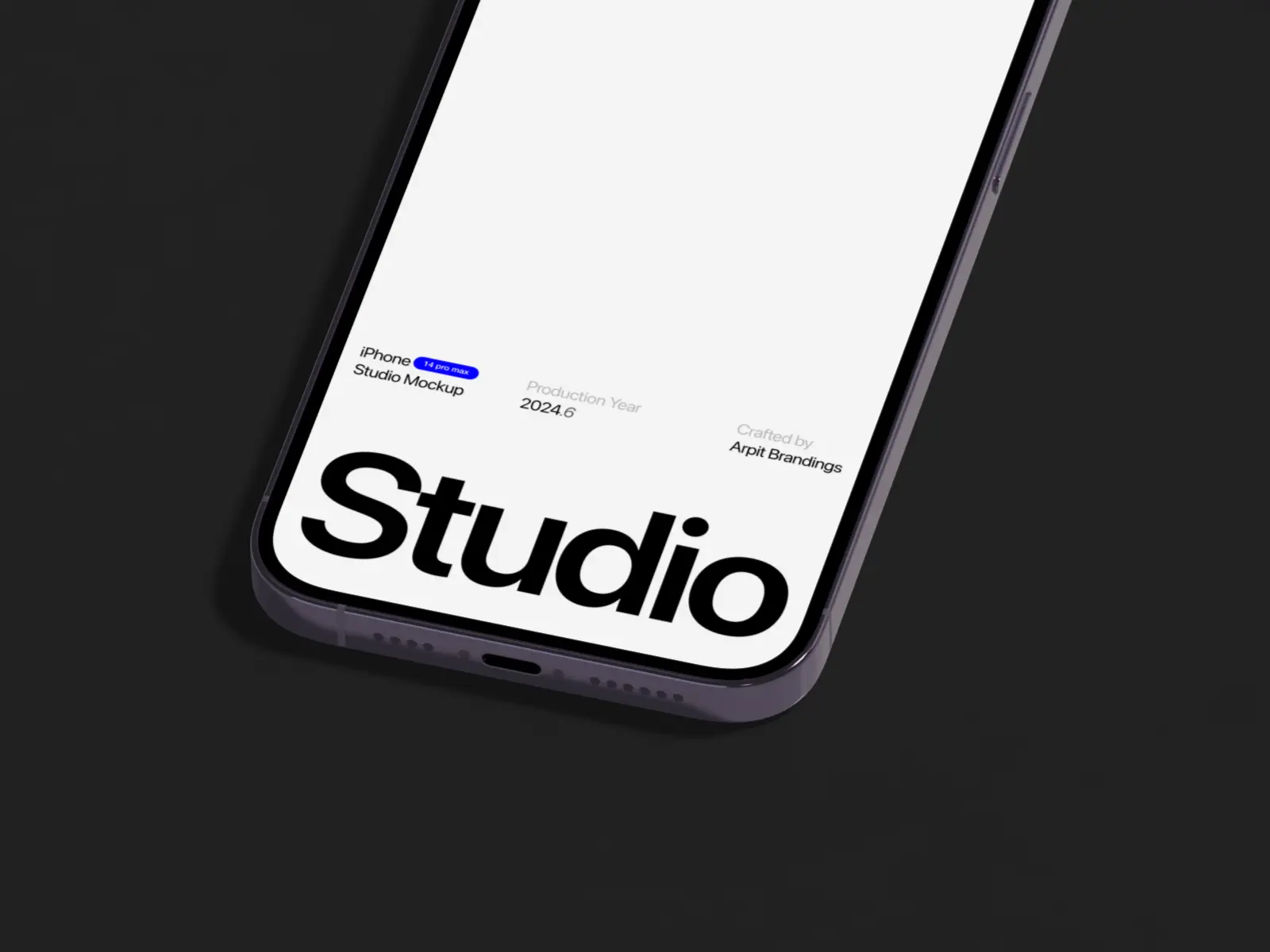 Animated iPhone Studio Mockup | 02 by arpit brandings studios