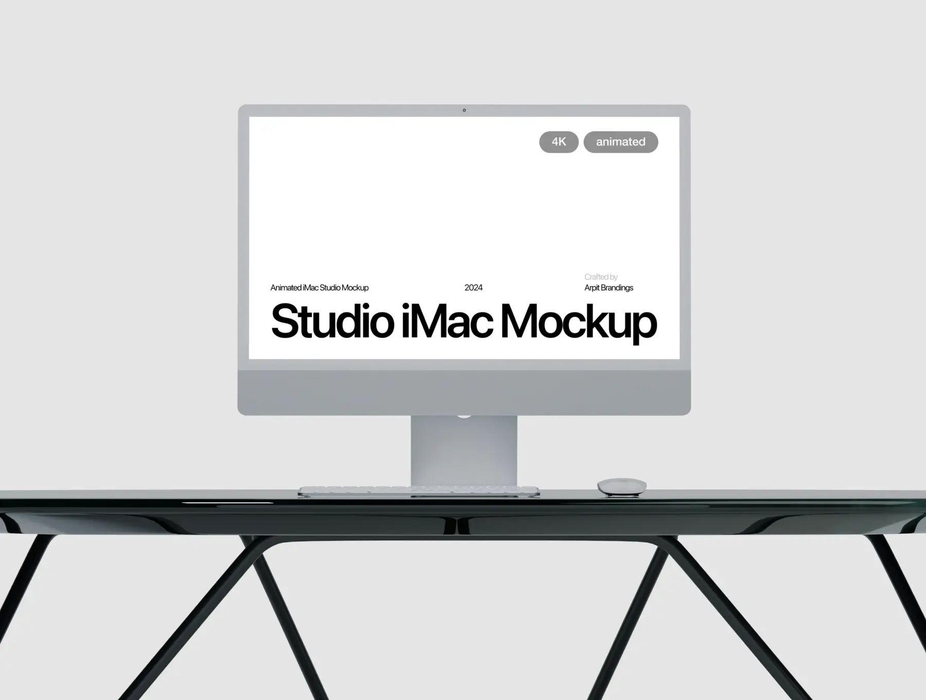 Animated iMac Studio Mockup by arpit brandings studios