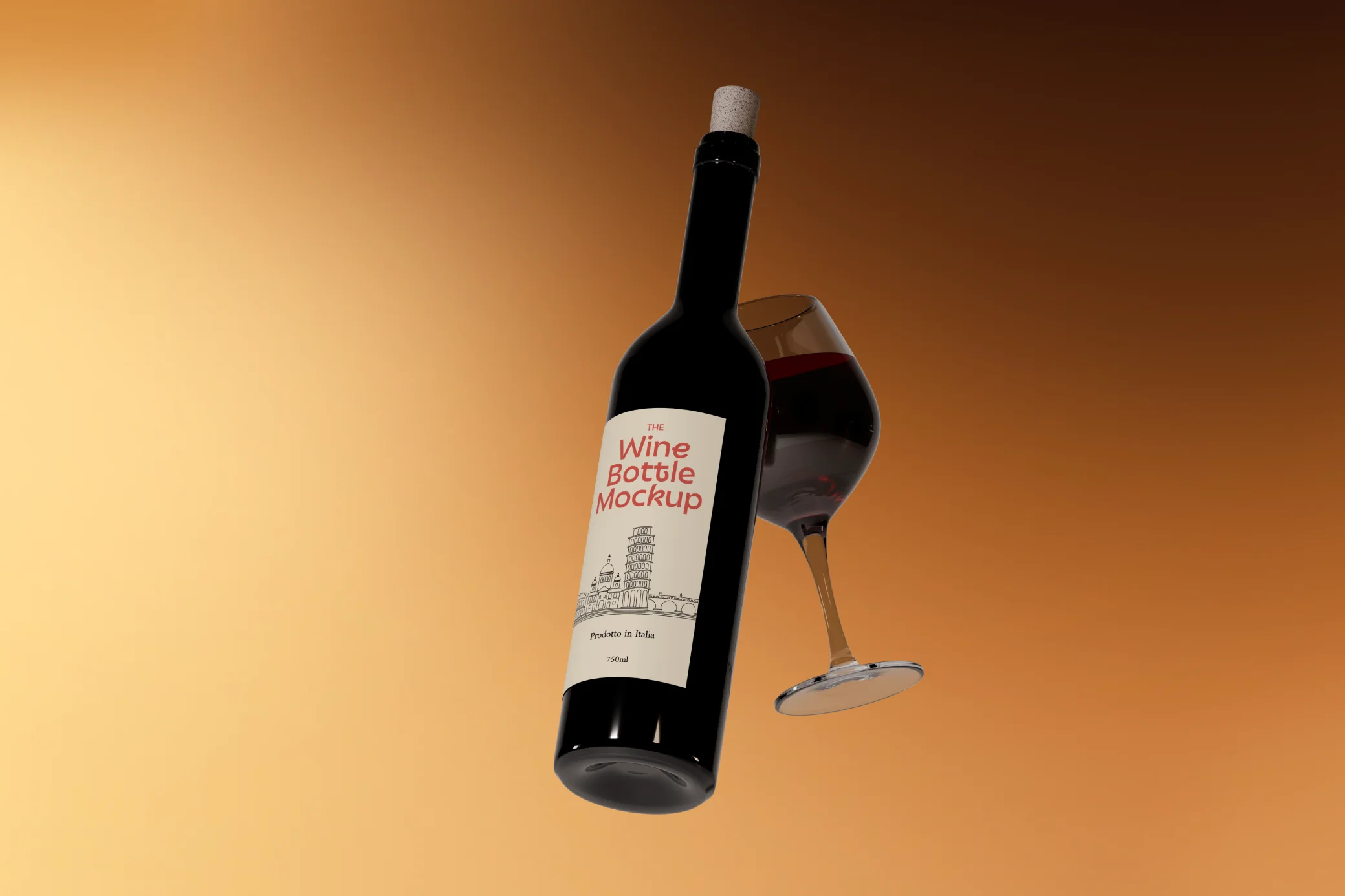 Wine Bottle Mockup