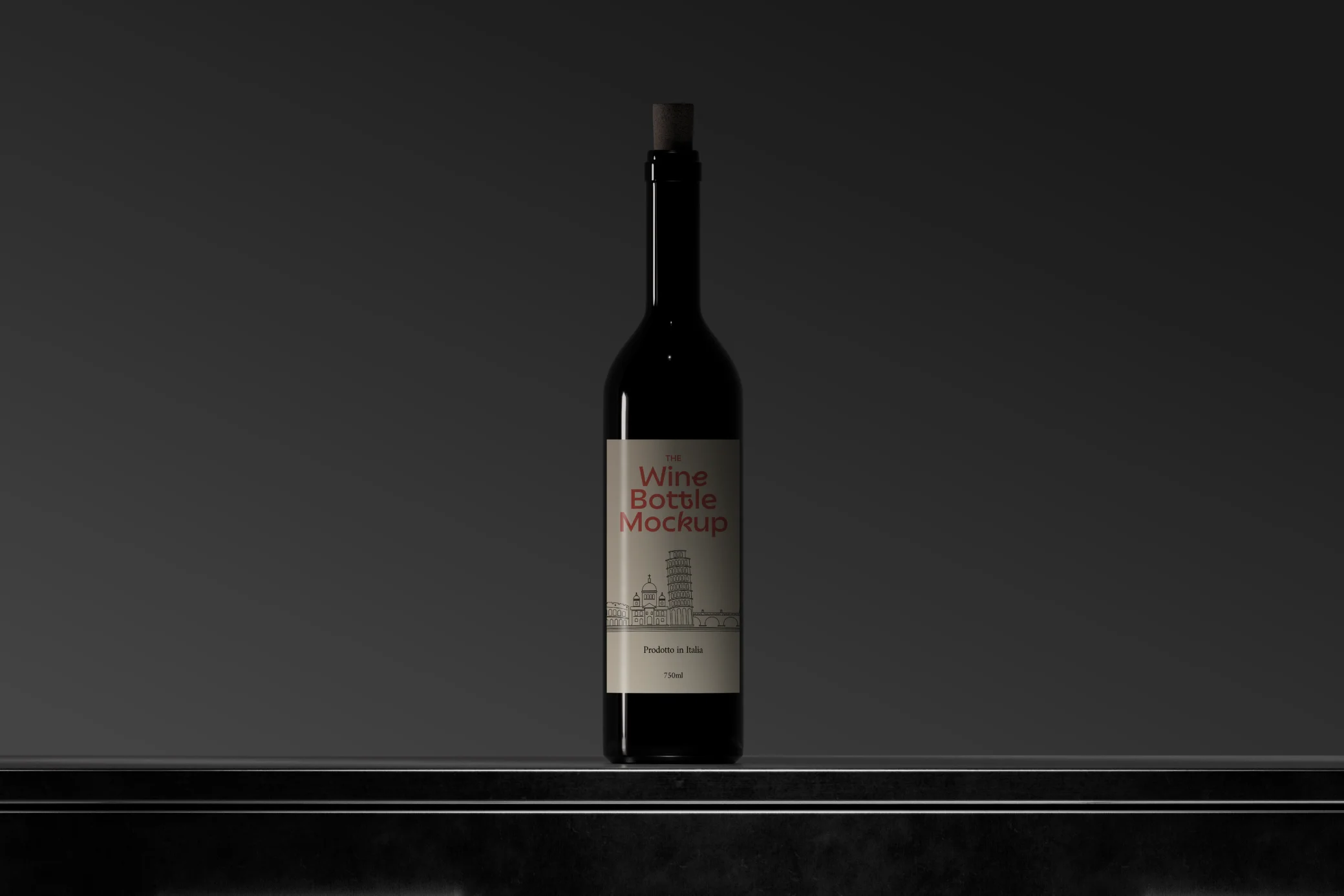 Wine Bottle Mockup (2)