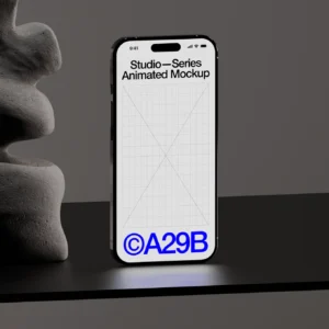 Animated iPhone 15 Pro Mockup | 03
