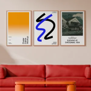 A3 Poster Frames Mockup