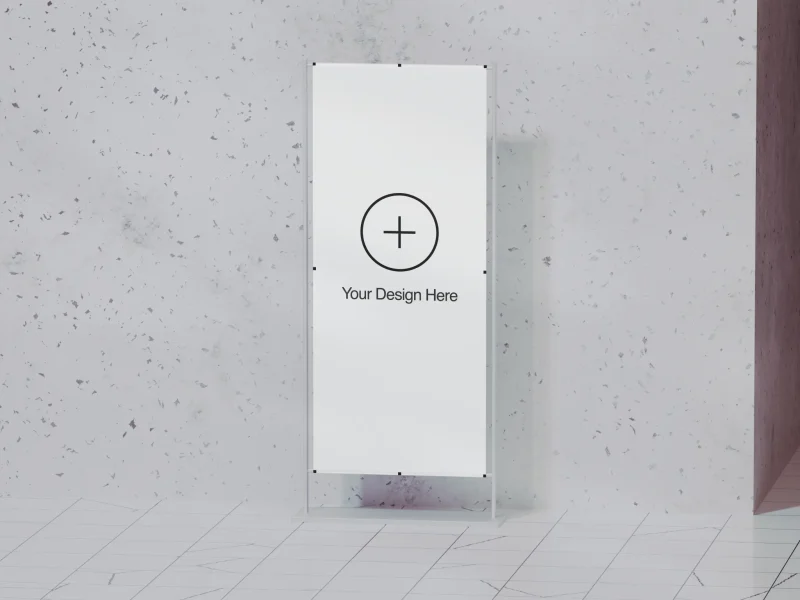 free standing banner mockup 01 - by arpit brandings