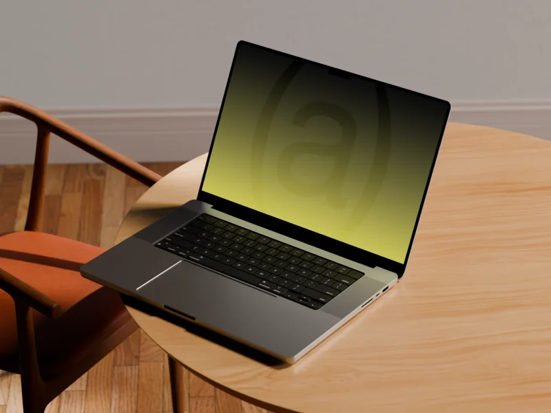 Macbook pro (a) Mockup 1