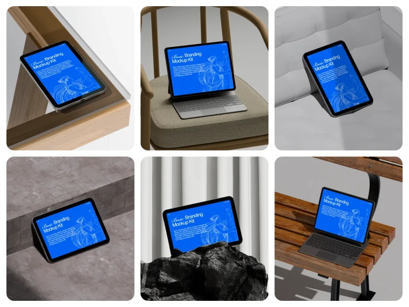 ipad mockups - basic branding mockup kit by arpit brandings