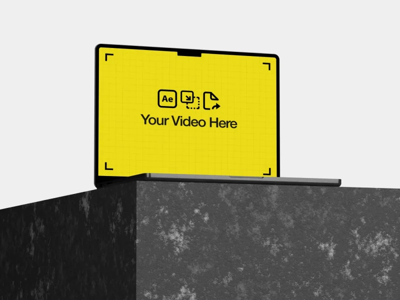 Animated Macbook Video Mockup by Arpit Brandings