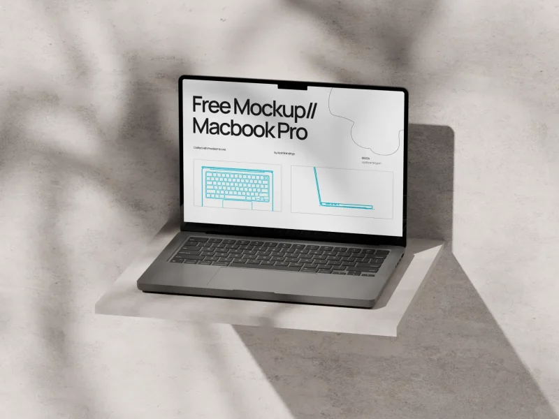free macbook pro m3 mockup 006 - by arpit brandings